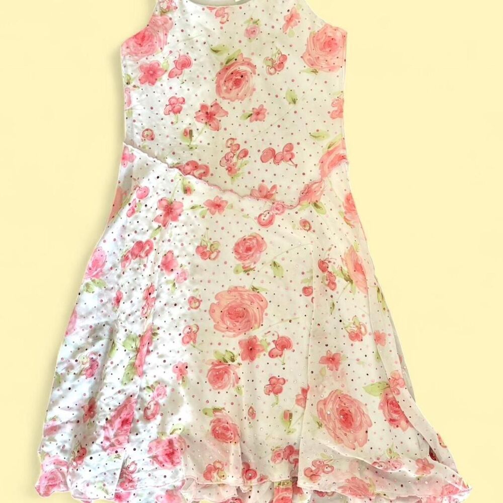 Unbranded Women's White and Pink Dress